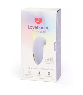 Вакуумный стимулятор клитора Lovehoney mon ami Pleasure Air Suction, лиловий, 10.2 см - No Taboo