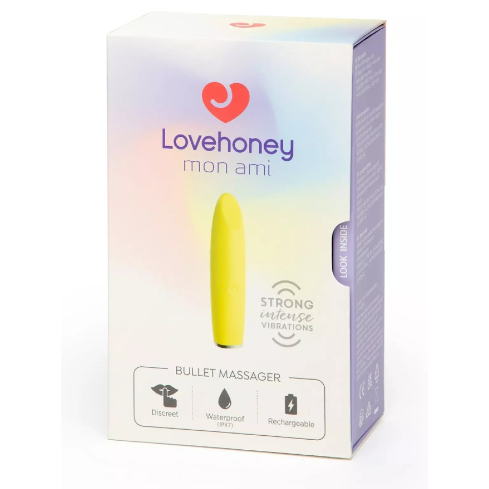Вибропуля Lovehoney mon ami, желтая, 8.9 см фото №2 — секс игрушки: Украина, NO TABOO