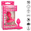 Анальная пробка с вибрацией CalExotics Cheeky Gems, с кристаллом, розовая, 5 х 2.5 см фото №7 — секс игрушки: Украина, NO TABOO
