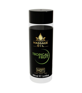 Массажное масло HOT Massage Oil Tropical Fruit с ароматом тропических фруктов, 100 мл - No Taboo