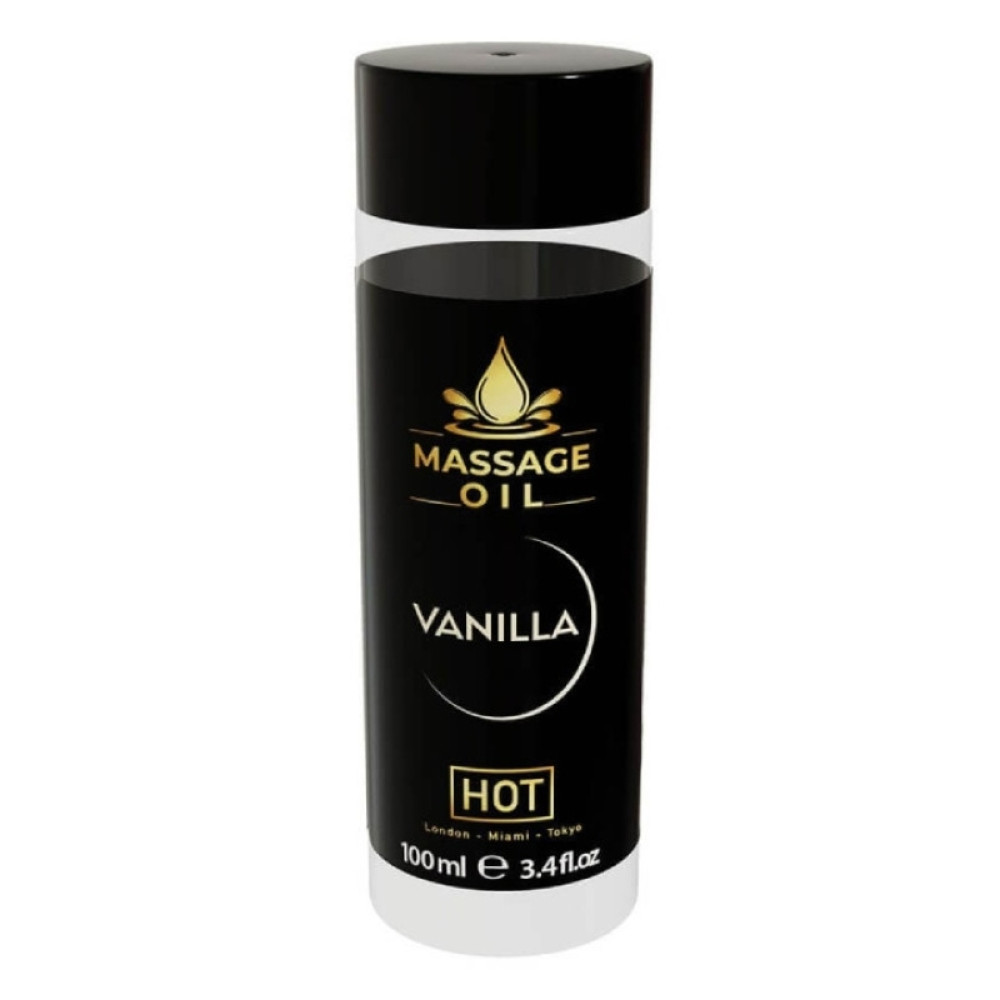 Массажное масло HOT Massage Oil Vanilla с ароматом ванили, 100 мл, фото №0 — секс шоп Украина, NO TABOO