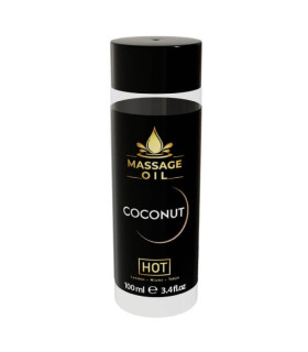 Массажное масло HOT Massage Oil Coconut с ароматом кокоса, 100 мл - No Taboo