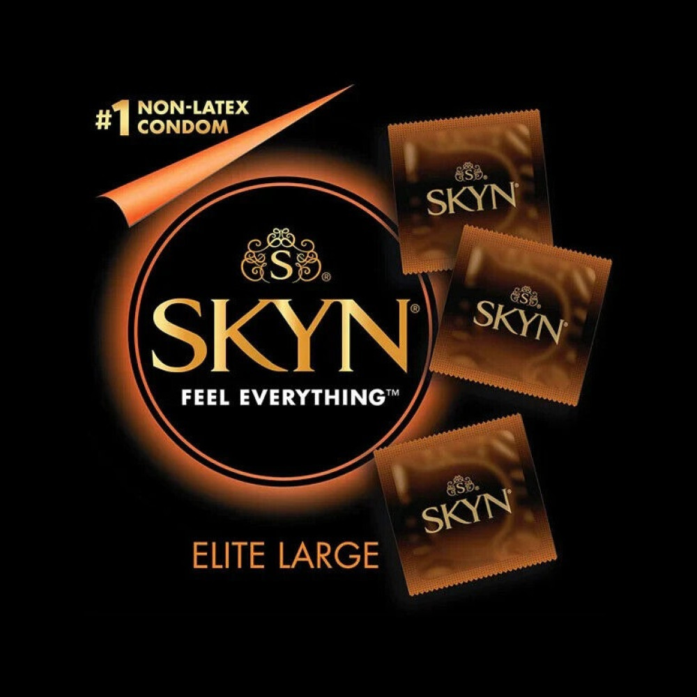 Презервативи безлатексні SKYN Large, великого розміру, 10 шт, фото №2 — секс шоп Україна, NO TABOO