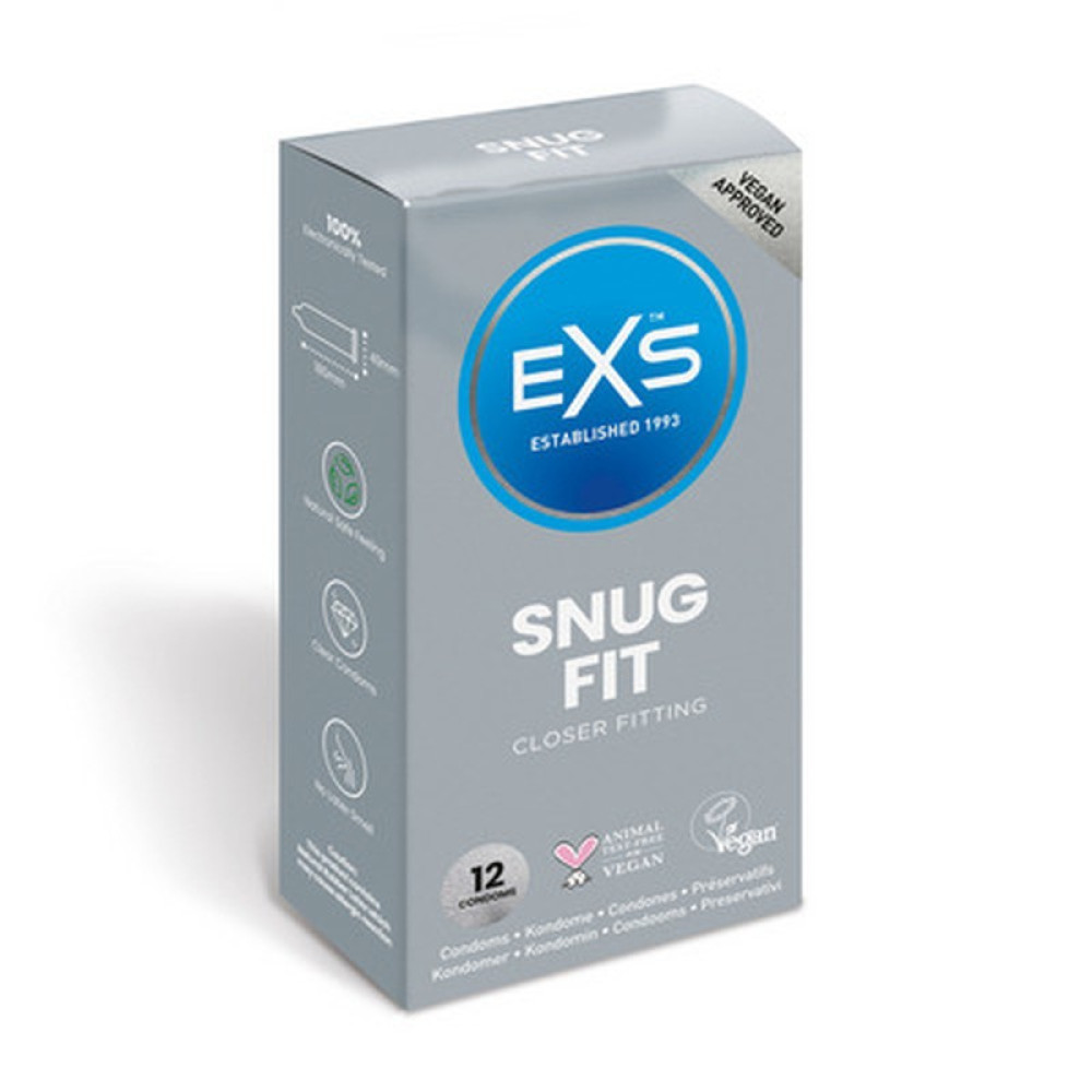 Презервативы плотно прилегающие EXS Snug Fit, латексные, 12 шт, фото №0 — секс шоп Украина, NO TABOO