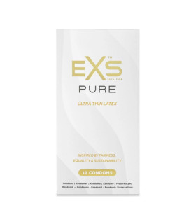 Презервативи ультратонкі EXS Pure, латексні, 12 шт - No Taboo