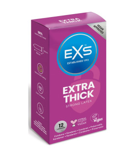 Презервативи міцні EXS Extra Thick, латексні, 12 шт - No Taboo