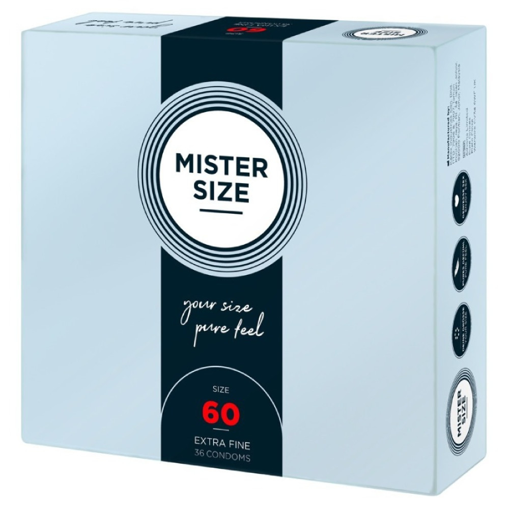 Презервативы латексные Mister Size Large 60 мм, 36 шт, фото №2 — секс шоп Украина, NO TABOO