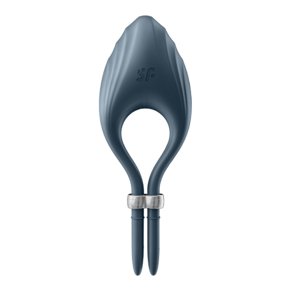 Эрекционное виброкольцо Satisfyer Duelist регулируемое, голубое, 14 х 5 см фото №3 — секс игрушки: Украина, NO TABOO