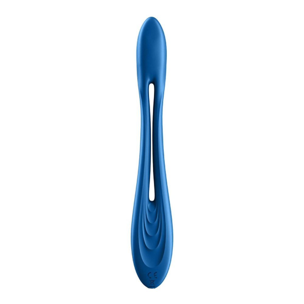 Вибратор универсальный Satisfyer Elastic Game, голубой, 19.9 х 3.1 см фото №3 — секс игрушки: Украина, NO TABOO