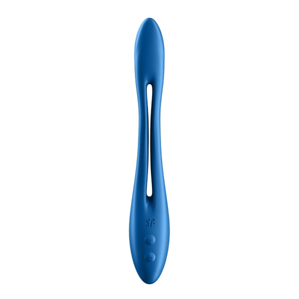 Вибратор универсальный Satisfyer Elastic Game, голубой, 19.9 х 3.1 см фото №4 — секс игрушки: Украина, NO TABOO