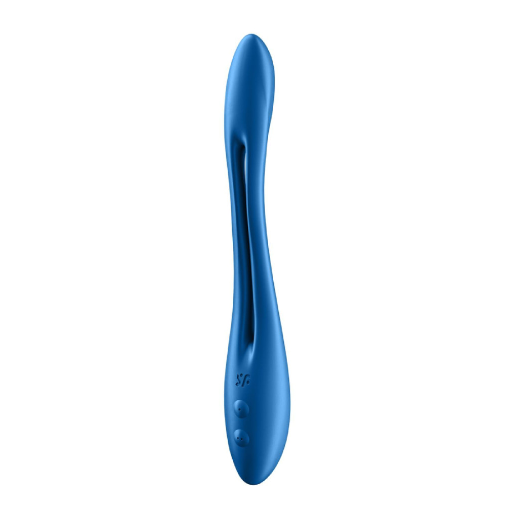 Вибратор универсальный Satisfyer Elastic Game, голубой, 19.9 х 3.1 см фото №5 — секс игрушки: Украина, NO TABOO