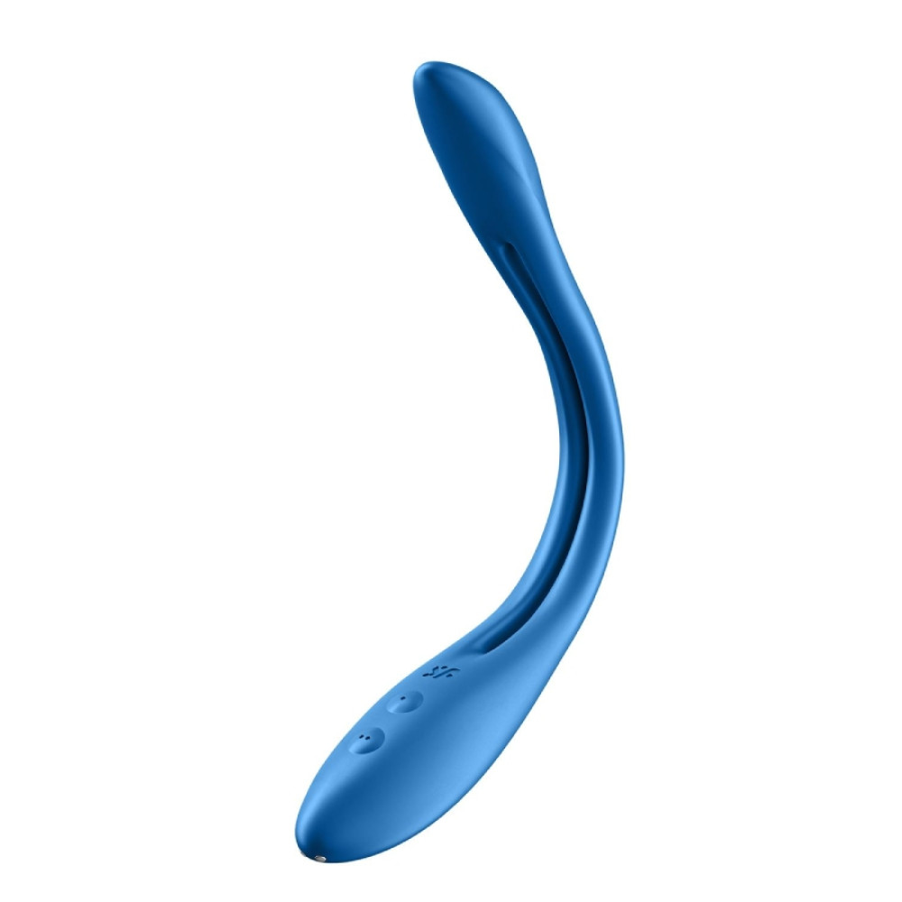 Вибратор универсальный Satisfyer Elastic Game, голубой, 19.9 х 3.1 см фото №7 — секс игрушки: Украина, NO TABOO