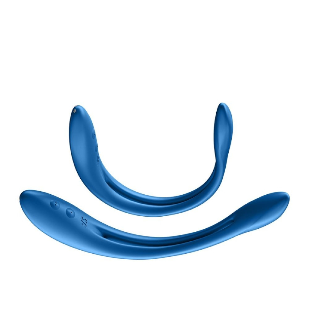 Вибратор универсальный Satisfyer Elastic Game, голубой, 19.9 х 3.1 см фото №9 — секс игрушки: Украина, NO TABOO