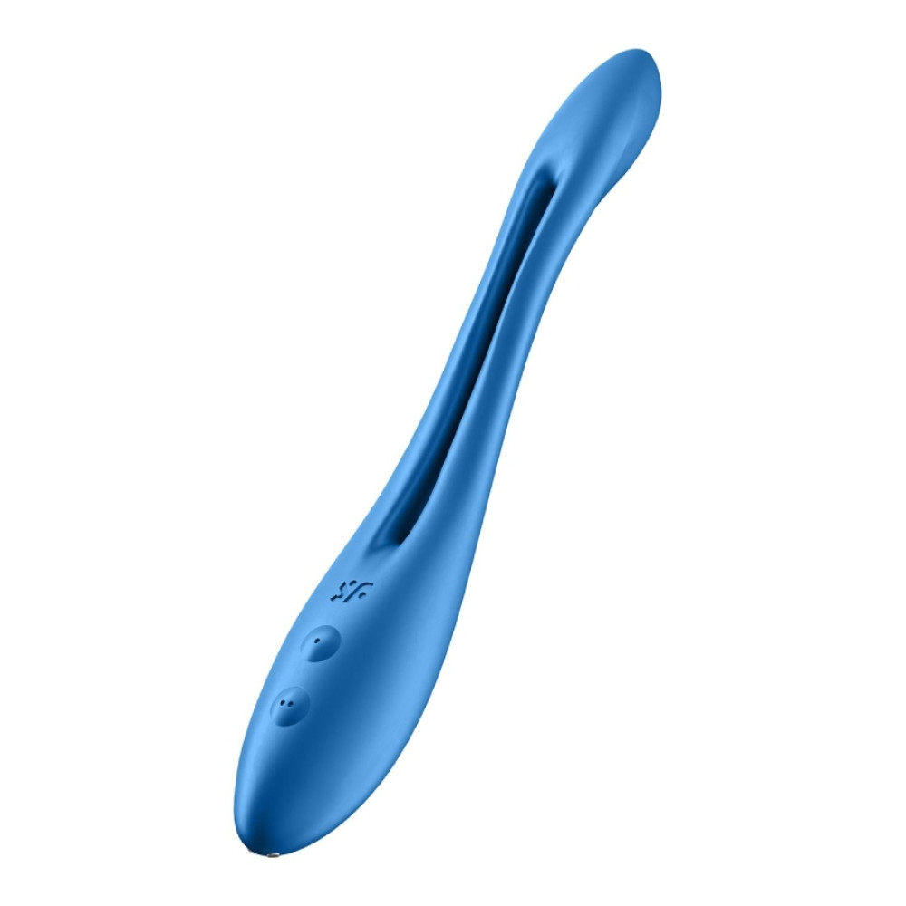 Вибратор универсальный Satisfyer Elastic Game, голубой, 19.9 х 3.1 см фото №0 — секс игрушки: Украина, NO TABOO