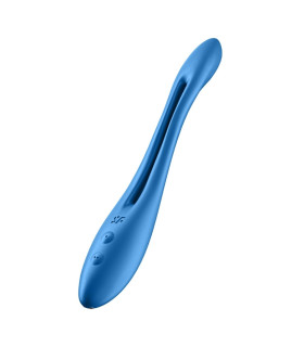 Вібратор універсальний Satisfyer Elastic Game, блакитний, 19.9 х 3.1 см - No Taboo