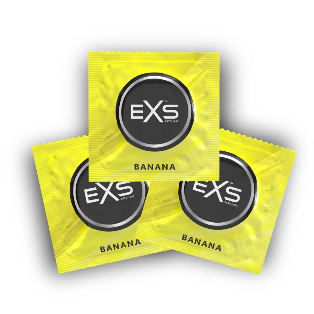 Презерватив Exs Banana с ароматом банана, 1 шт, фото №2 — секс шоп Украина, NO TABOO