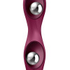 Вагинально-альный вибратор Satisfyer Double Ball-R с утяжеленными шариками, бордовый, 17.9 х 3.8 см фото №4 — секс игрушки: Украина, NO TABOO