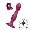 Вагинально-альный вибратор Satisfyer Double Ball-R с утяжеленными шариками, бордовый, 17.9 х 3.8 см фото №1 — секс игрушки: Украина, NO TABOO