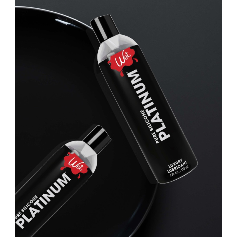 Лубрикант WET Platinum Luxury 475 мл, на силиконовой основе, фото №2 — секс шоп Украина, NO TABOO