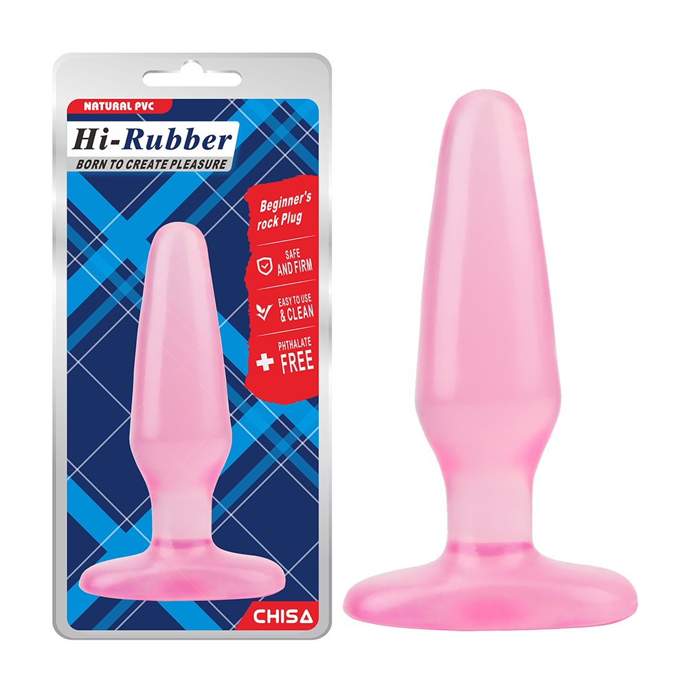 Анальная пробка Chisa Beginner's rock Plug, розовая, 13.9 х 4 см фото №0 — секс игрушки: Украина, NO TABOO