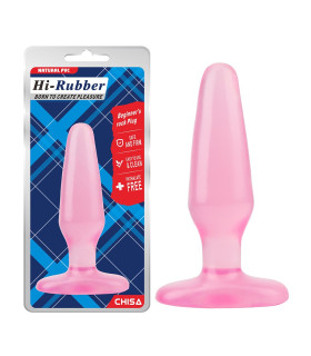 Анальная пробка Chisa Beginner's rock Plug, розовая, 13.9 х 4 см - No Taboo