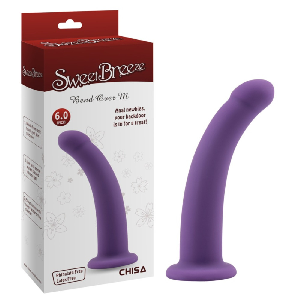 Насадка для страпона Chisa Bend Over L, фиолетовая, 17.8 х 3.8 см фото №0 — секс игрушки: Украина, NO TABOO
