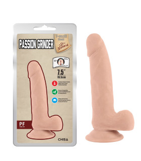 Фаллоимитатор реалистичный Chisa Passion Grinder, на присоске, бежевый, 19.5 х 4 см - No Taboo
