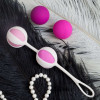 Шарики Gvibe Geisha Balls 2 для тренировки интимных мышц, розовые, 17 х 3 см фото №8 — секс игрушки: Украина, NO TABOO