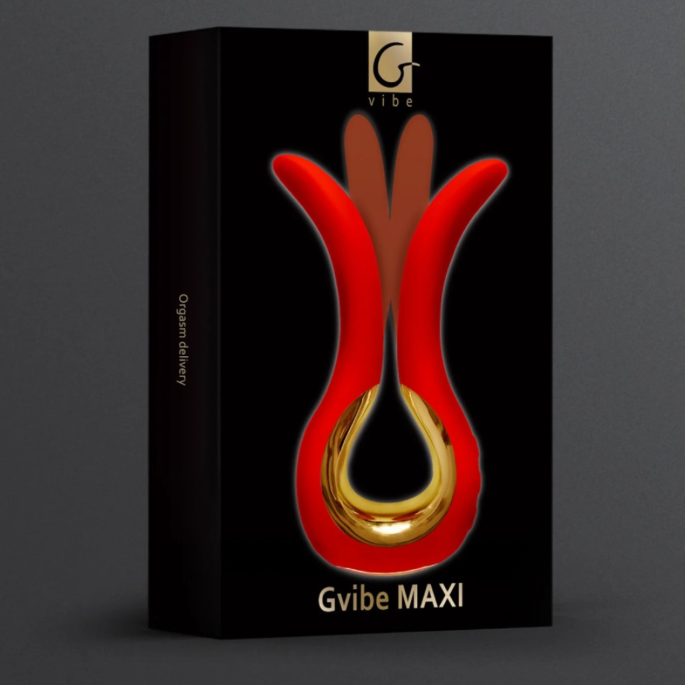 Вибратор универсальный Gvibe MAXI красный, 14.9 х 7.7 см фото №2 — секс игрушки: Украина, NO TABOO