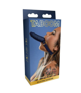  Кляп в виде пениса Taboom Silicone Supreme, силиконовый, синий, 3.5 см (повреждённая упаковка) - No Taboo