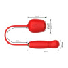 Вакуумный стимулятор клитора в форме розы Every Night Toys с вибратором с фрикциями, красный фото №12 — секс игрушки: Украина, NO TABOO