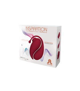 Стимулятор вакуумный и виброяйцо Adrien Lastic Inspiration красный, 4.5 х 3.7 см - No Taboo
