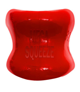 Насадка на мошонку Oxballs Mega-Squeeze красная, 6 х 5 см - No Taboo