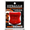 Насадка на мошонку Oxballs Mega-Squeeze красная, 6 х 5 см фото №1 — секс игрушки: Украина, NO TABOO