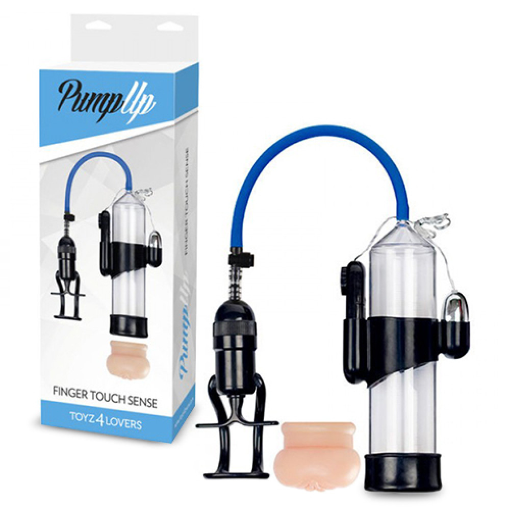 Вакуумная помпа мужская с мастурбатором Toyz4lovers Easy Touch Sense, прозрачная, 22.8 х 5.7 см фото №0 — секс игрушки: Украина, NO TABOO