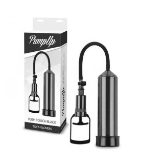 Вакуумная помпа мужская Toyz4lovers Push Touch механическая, черная, 23 х 6 см - No Taboo