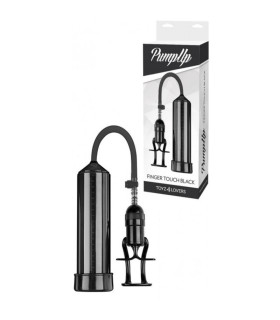 Вакуумная помпа мужская Toyz4lovers Finger Touch механическая, черная, 23 х 6 см - No Taboo