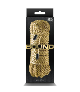 Веревка для связывания NS Novelties Bound, золотая 7.62 м, 5 мм - No Taboo