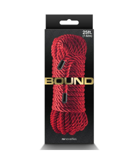 Веревка для связывания NS Novelties Bound, красная 7.62 м, 5 мм - No Taboo