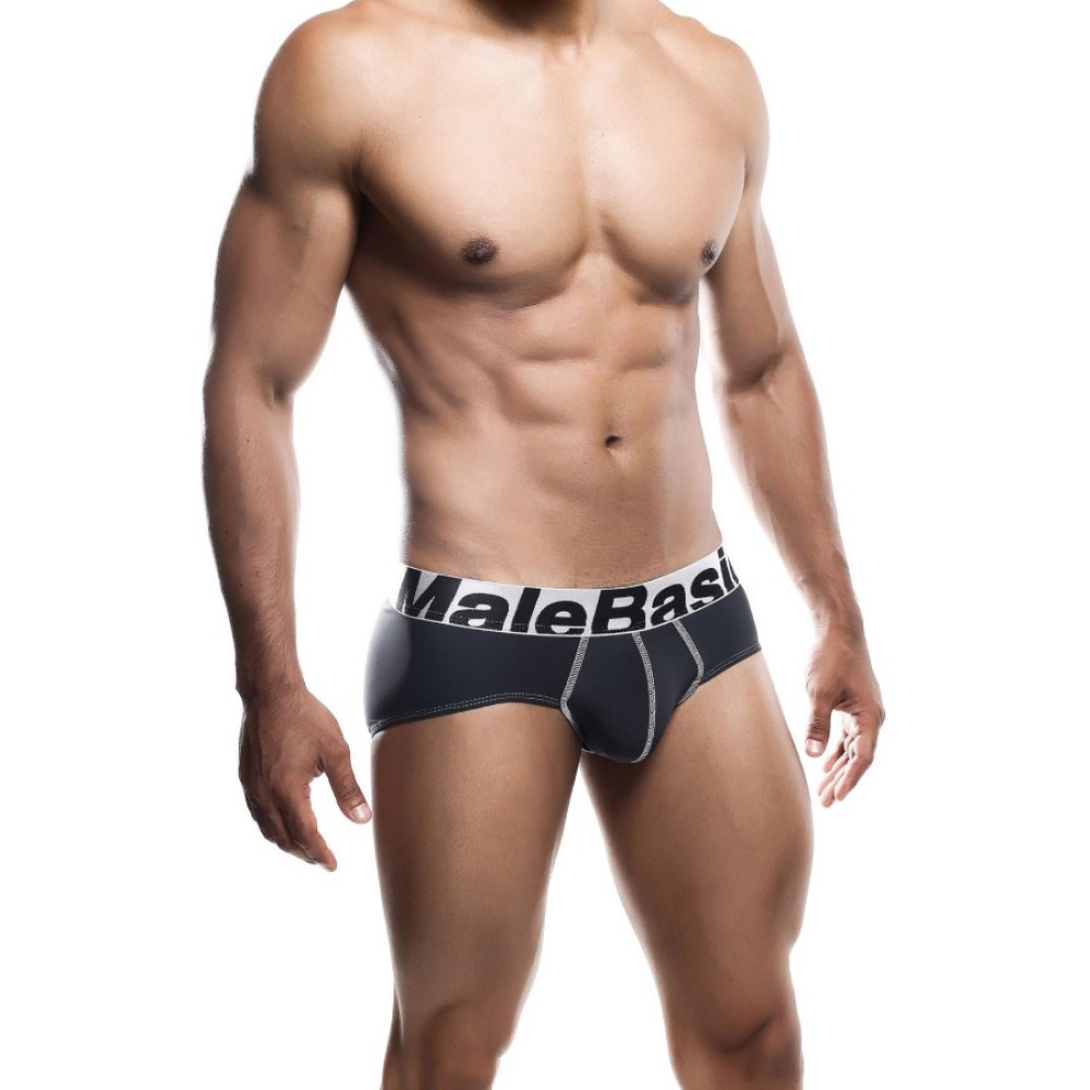 Мужские трусы MaleBasics Microfiber Brief черные, S, фото №3 — секс шоп Украина, NO TABOO