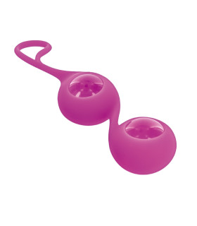 Вагинальные шарики Glamy Cristal Love Balls розовые, 15.5 х 3.5 см - No Taboo