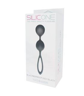 Вагинальные шарики Toyz4Lovers Blackberries Pussy, черные, 17 х 3 см - No Taboo