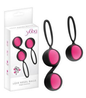 Набор вагинальных шариков Love Kegel Balls розовые, 3 шт - No Taboo