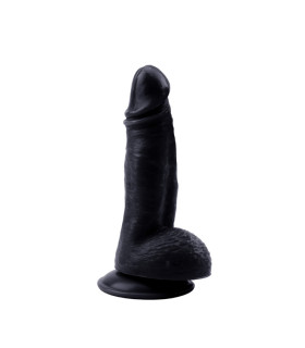 Фаллоимитатор с яичками на присоске Chisa Rubicon Mighty Ravage черный, 20 х 4.3 см - No Taboo