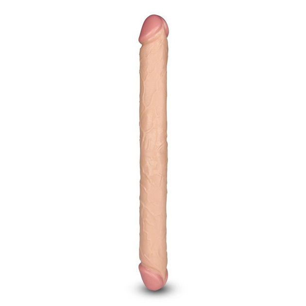 Фаллоимитатор двойной (двухголовый) реалистичный Lovetoy, бежевый 43 х 4.5 см фото №0 — секс игрушки: Украина, NO TABOO