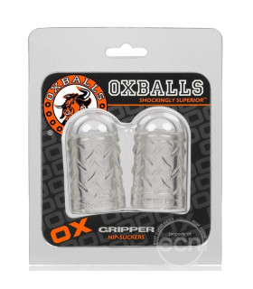 Помпа для сосков Gripper Oxballs, прозрачная, 8.9 х 5 см - No Taboo