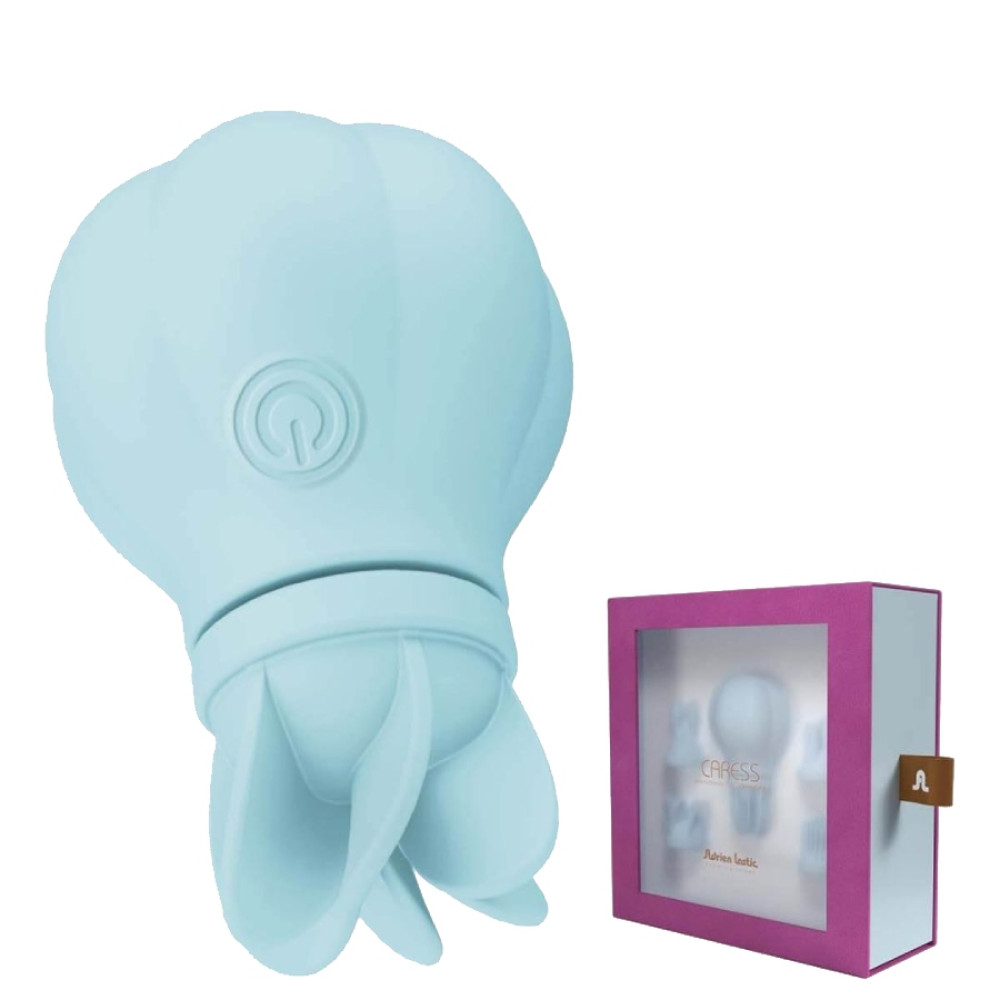 Вибратор для клитора Adrien Lastic Caress с ротацией, синий, 5.3 х 3.2 см фото №0 — секс игрушки: Украина, NO TABOO