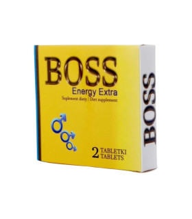 Таблетки для повышения потенции Boss Energy Extra, 2 шт - No Taboo