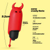 Мини-вибратор вибропуля с насадкой Crushios O-Pet Devil красного цвета, 9.2 х 2.5 см фото №6 — секс игрушки: Украина, NO TABOO