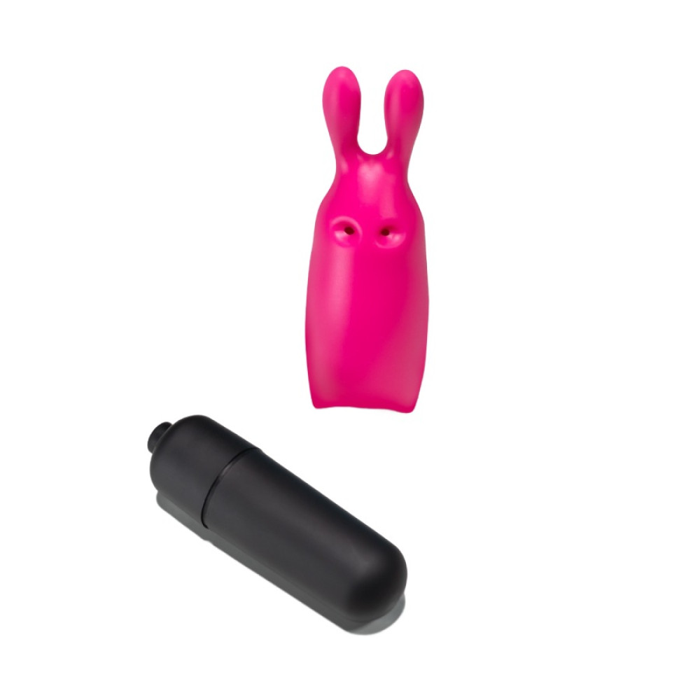 Мини-вибратор вибропуля с насадкой Crushios O-Pet Rabbit розового цвета, 8.8 х 2.4 см фото №6 — секс игрушки: Украина, NO TABOO